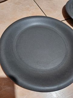 Black Matte Ceramic Breakfast Plate