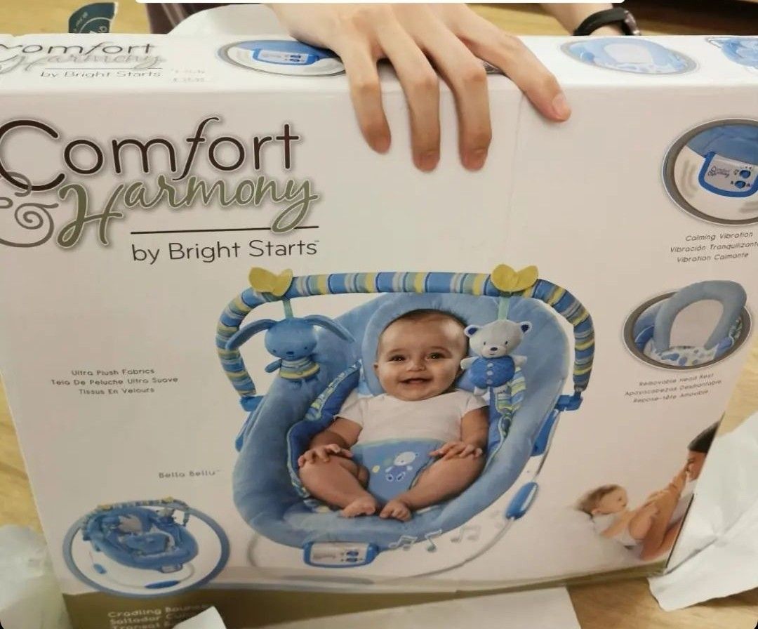 Bright starts Comfort Harmony Baby bouncer Babies Kids Baby Nursery Kids Furniture Cots Cribs on Carousell