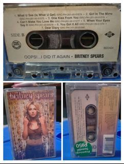 Britney Spears - Oops I Did it Again Cassette Tape | Music Collectible | for Collector | Casette Album