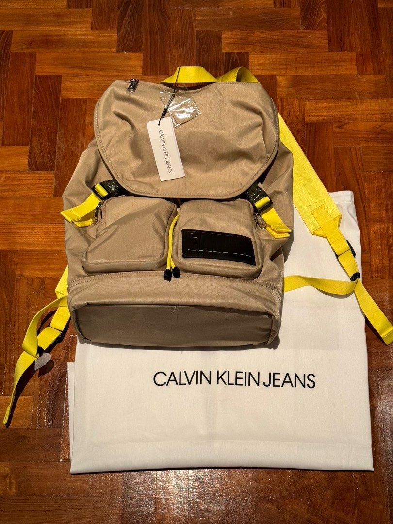 Calvin klein yellow backpack top
