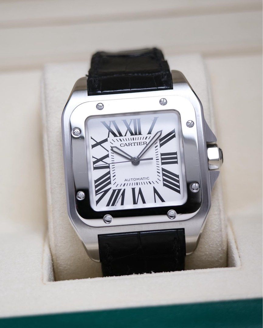 Cartier santos 100 xl size cheap