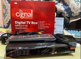 cignal digital tv box complete set
