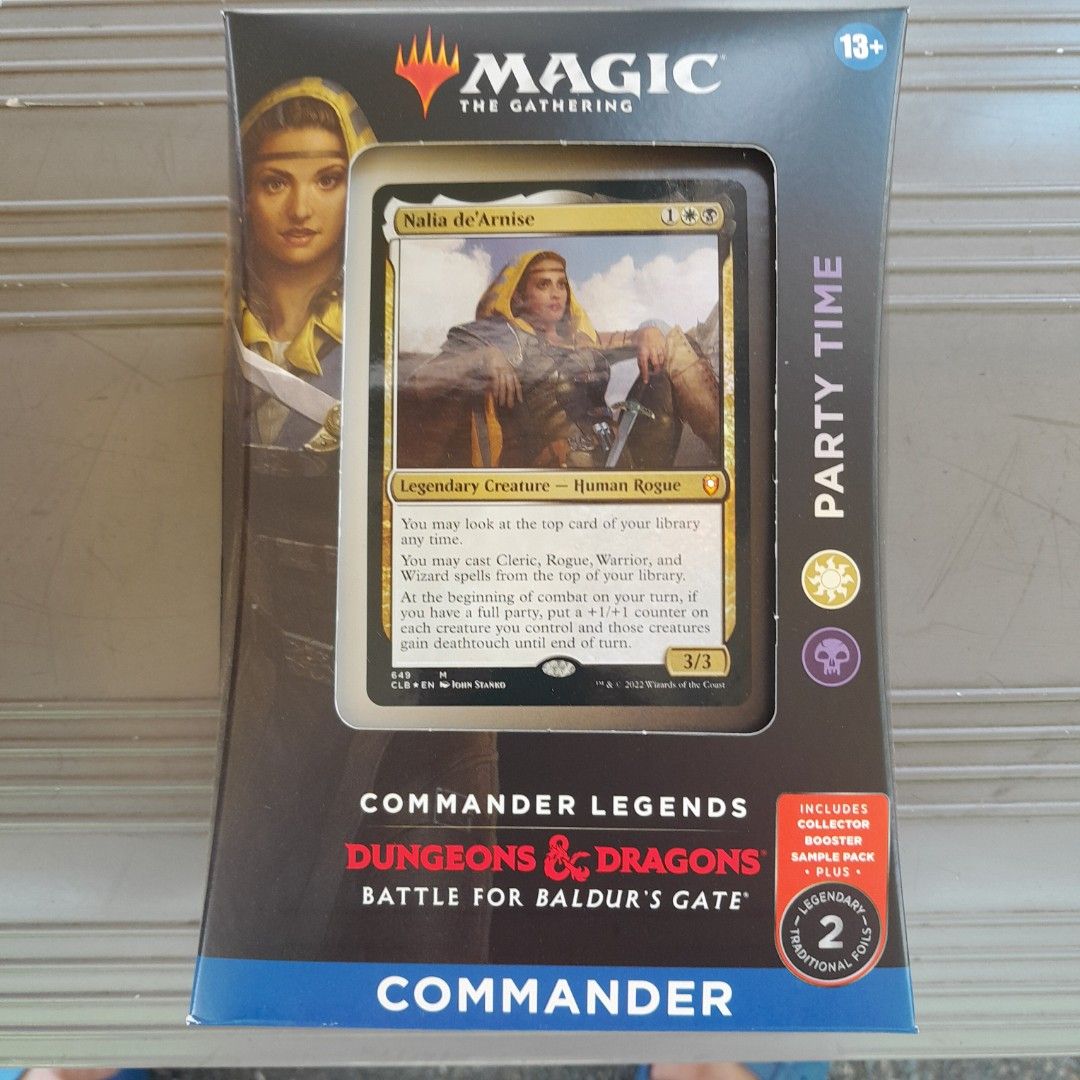 mtg commander precon baldur's gate MTG: Commander Legends: Battle for Baldur's Gate Commander Set of 4 De –  House Rules Games main image 0