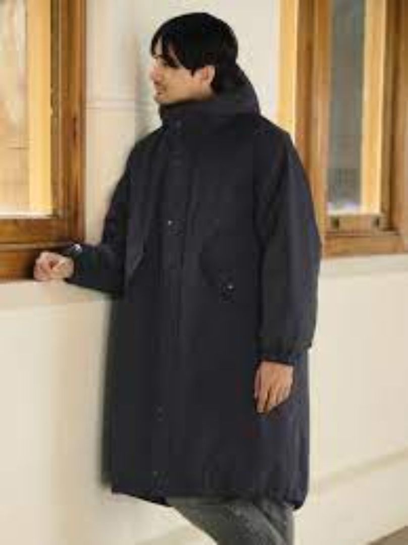 ジャケット・アウター PUFFTECH Hooded Coat Black UNIQLO ☆人気☆UNIQLO and Engineered Garments PUFFTECH Hooded Coat