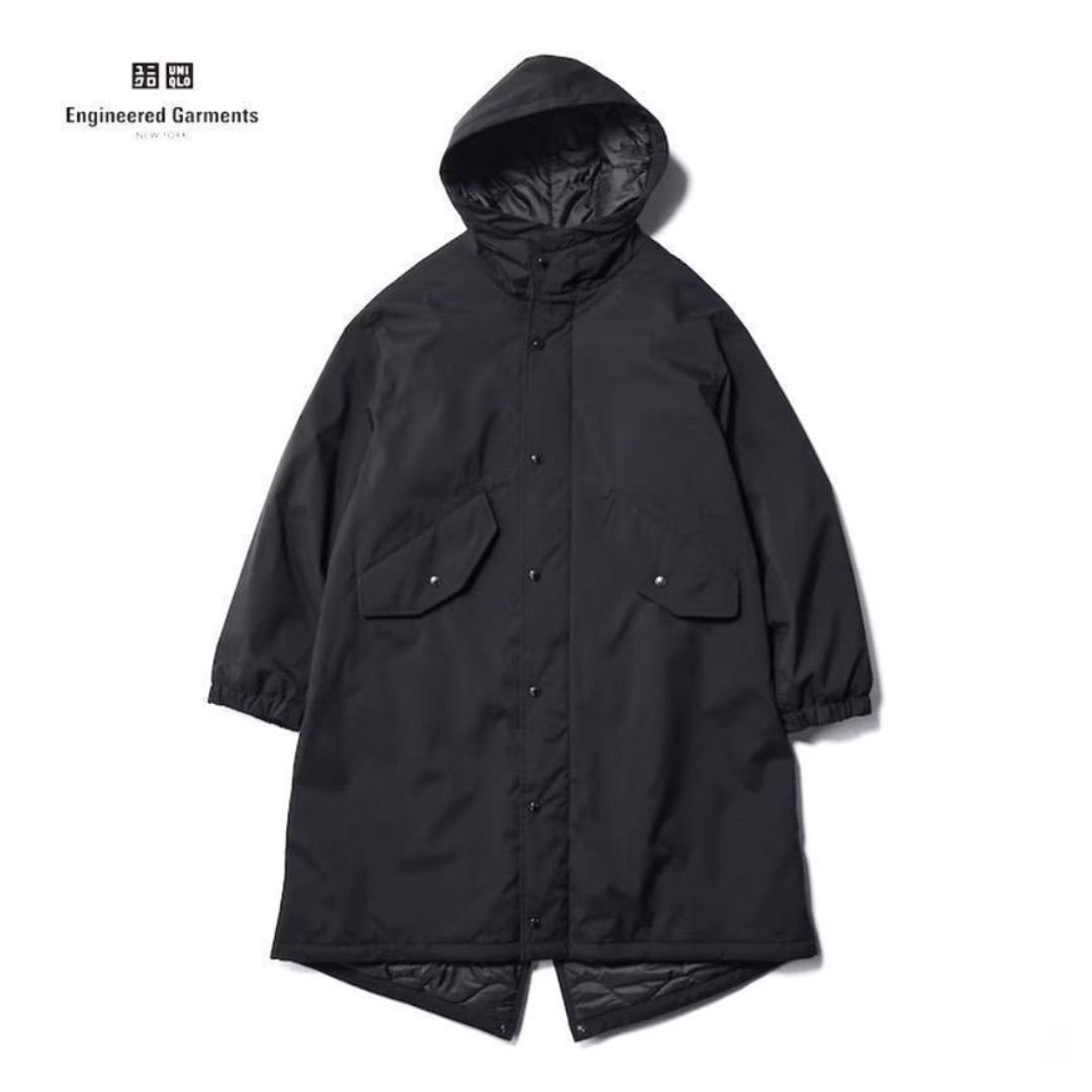 Engineered Garments x UNIQLO PUFFTECH HOODED COAT HEATTECH, Men's