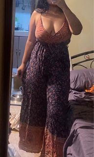 Floral jumpsuit sexy medium to large