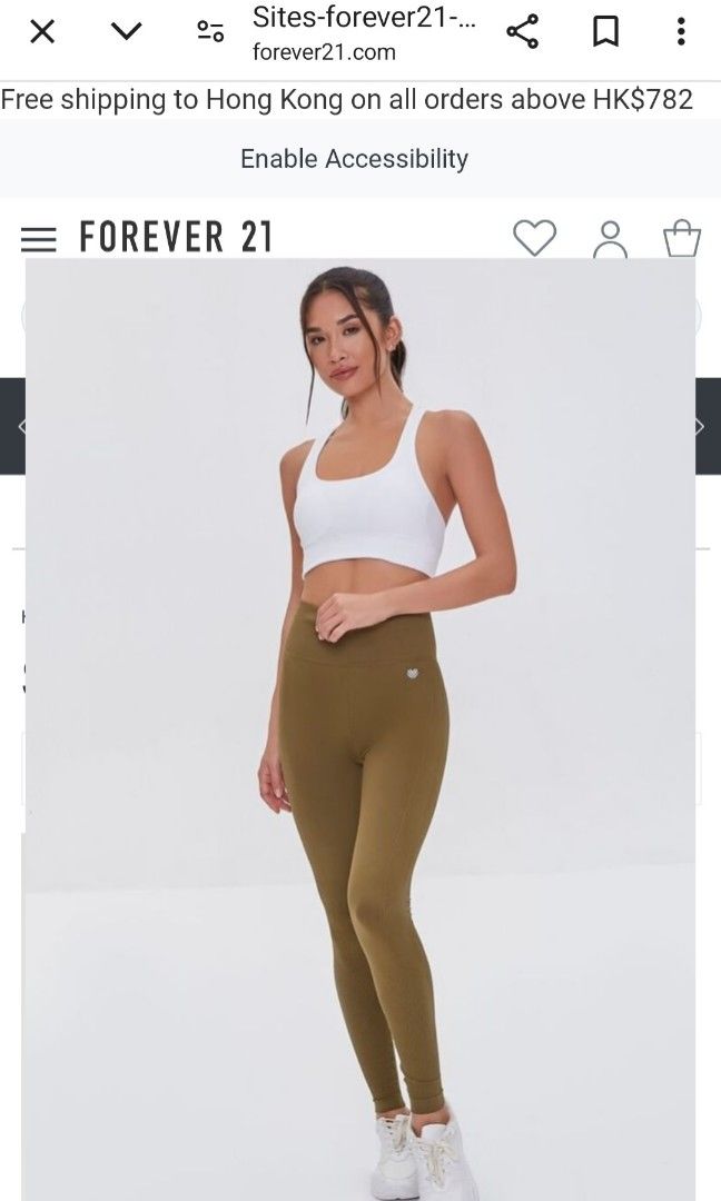 Forever 21, Pants & Jumpsuits, Seamless Ribbed Highrise Leggings