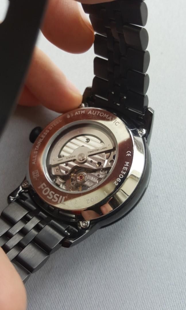 Fossil Townsman Chronograph Black Dial Men s Multifunction Watch ME3062 Automatic Mechanical Stainless Steel Original Metal Tin