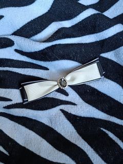 French style double bow barrette hair clip
