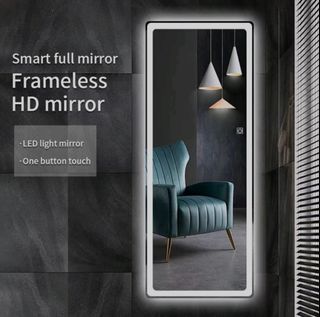 Full Body Mirror Wall Mirror With 3 Color Light