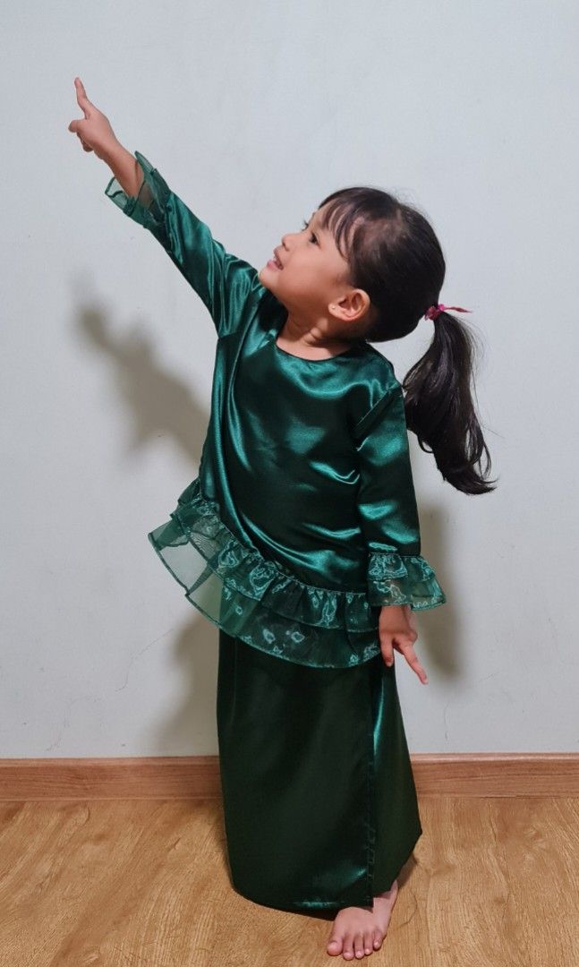 GIRL'S BAJU KURUNG #Kids #Babies #hari raya baju #malay dress