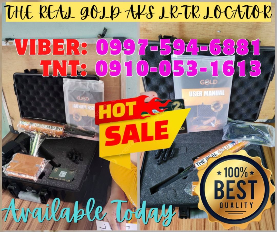 Gold Detector Locator On Hand The Real Gold AKS LR-TR (Category: Construction Tools & Equipment) located in Caloocan City. Submitted by ayabheldiane-20162 (Listing ID 1293614607, Image 1). Description: 🌏 We Can Deliver Nationwide 👉 AP Cargo, LBC, Lalamove & etc. ❗️ The Real Gold AKS LR-TR Locator Gold Detector 🔥 AVAILABLE TODAY!! READY FOR DELIVER OR PICK UP 💥 👉 Made in USA Original (with serial number) ₱ 165,000.00 Specification: Search Ran