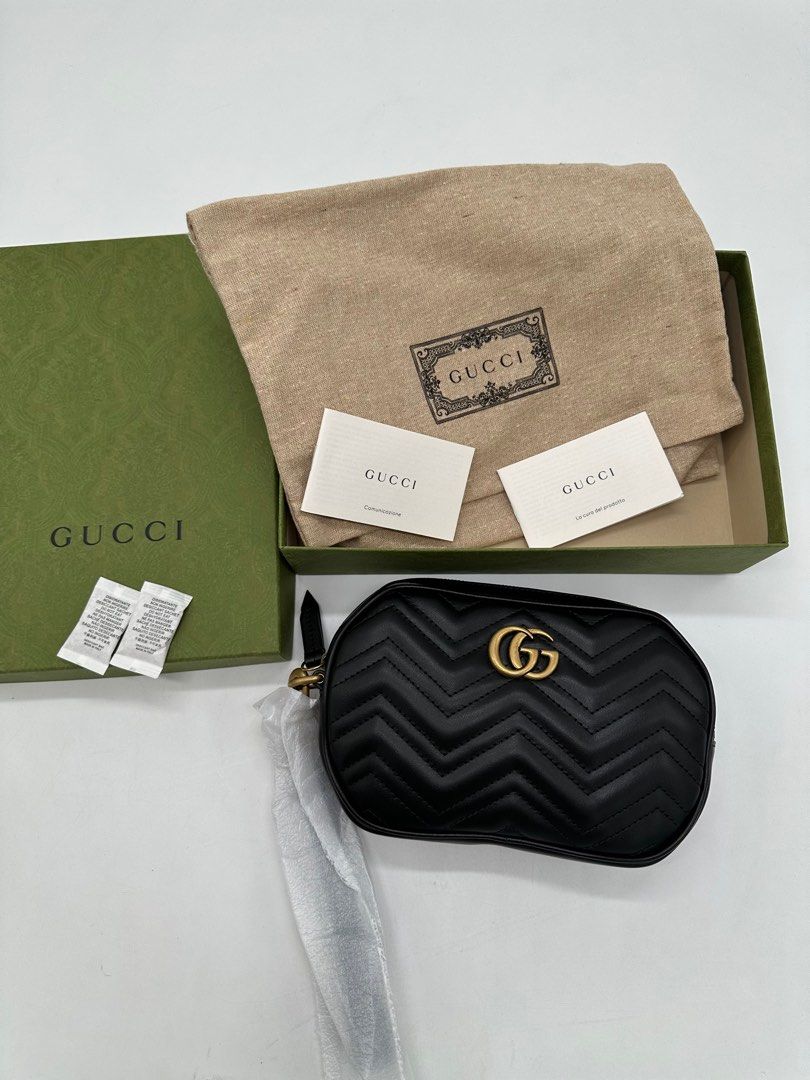 Gucci Marmont Clutch with wristlet (Category: Luxury Bags & Wallets) located in Manila. Submitted by davidspreowned (Listing ID 1293606581, Image 2). Description: Brand New Gucci maltese Marmont wrislet clutch pouch black with box ,paperbag, dustbag .