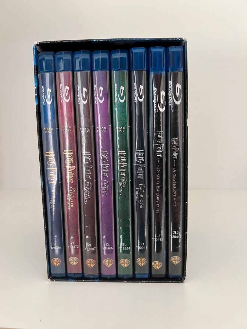 Harry Potter Bluray DVD complete box set (8 DVD in a set), Hobbies & Toys, Music & Media, CDs