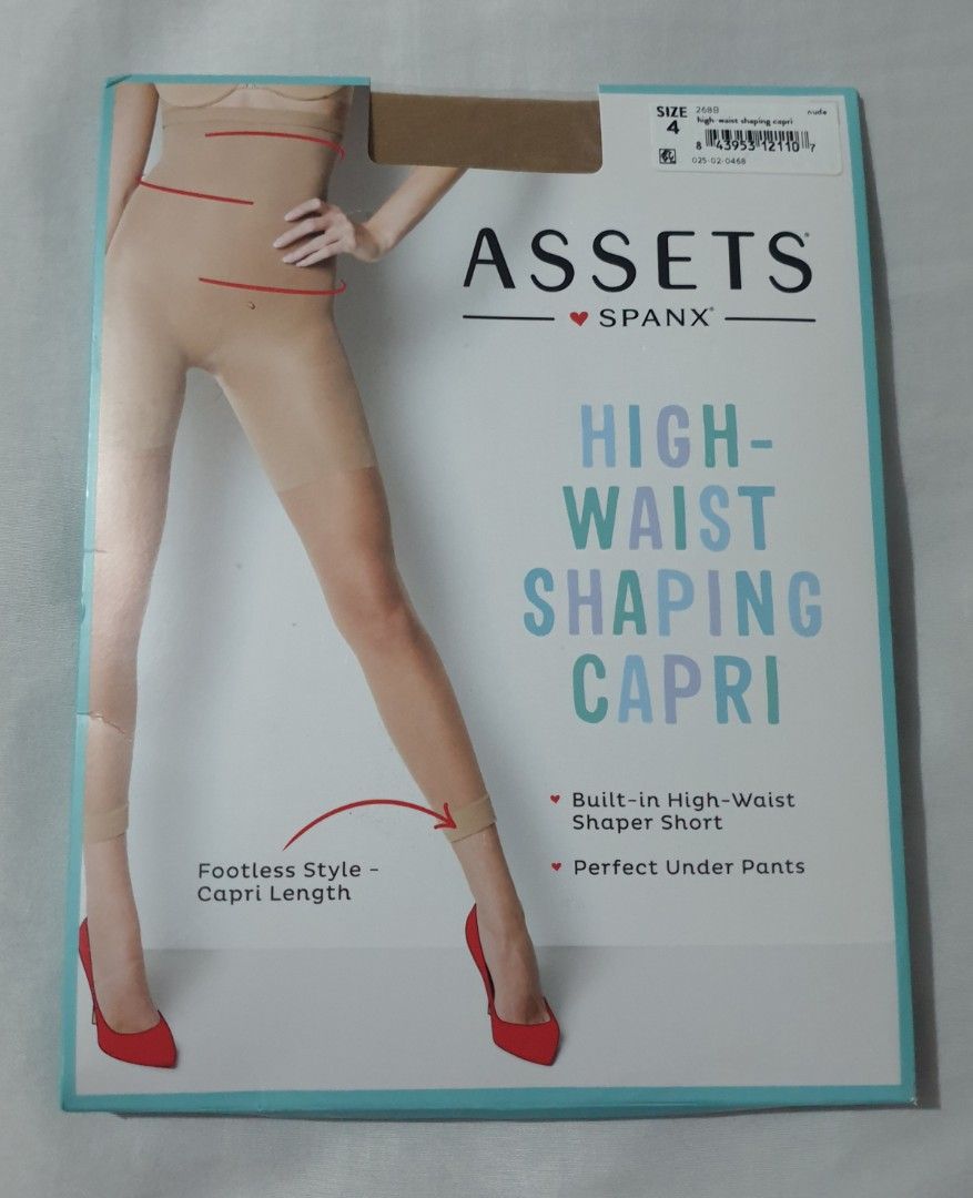 Assets Spanx High-Waist Shaping Capri, Size 4, Women's Fashion, Bottoms,  Other Bottoms on Carousell