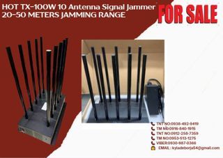 HOT TX-100W 10 Antenna Signal Jammer 20-50 METERS JAMMING RANGE
