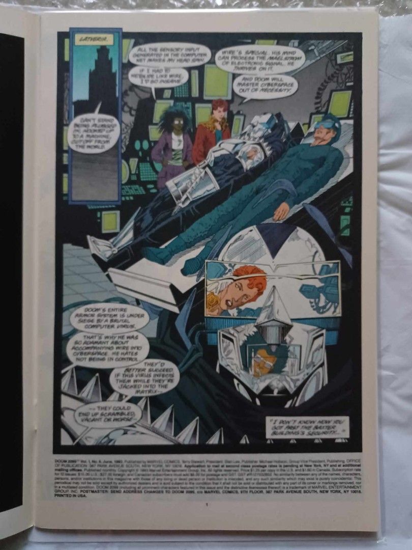 Dr. Doom 2099 Marvel Comics for SALE (Category: Comics & Manga) located in Imus. Submitted by mnxtoyhouse (Listing ID 1293681117, Image 2). Description: Marvel Comics for SALE Dr. Doom 2099 #6 PRICE: P200 CONDITION: VF. Complete, no torn pages. PAYMENT: Cash/GCash/BPI MEETUP: Imus, Cavite only SHIPPING: Buyers expense LBC/Lalamove #DrDoom #Doom2099 #MarvelComics #Superhero #ComicBook #Hobby #MNXToyHouse.
