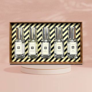 Jo Malone London Perfume Sample Set 9ml×5: English Pear & Freesia, Bluebell, Sage & Sea Salt, Peony & Blush Suede, Lime Basil & Mandarin64222831310466110