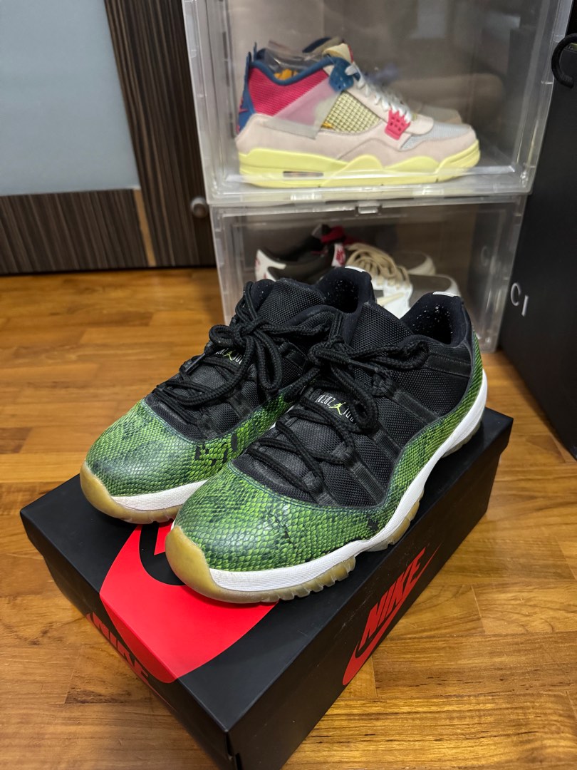 Retro 11 green snakeskin clearance