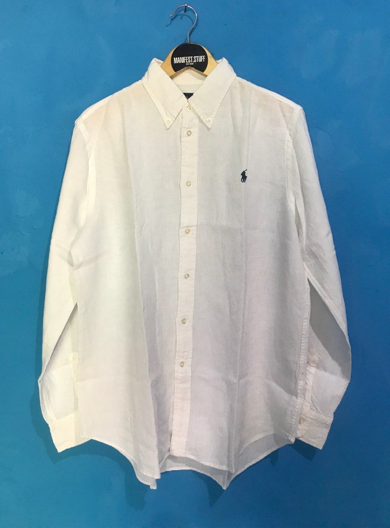 kemeja polo ralph lauren linen