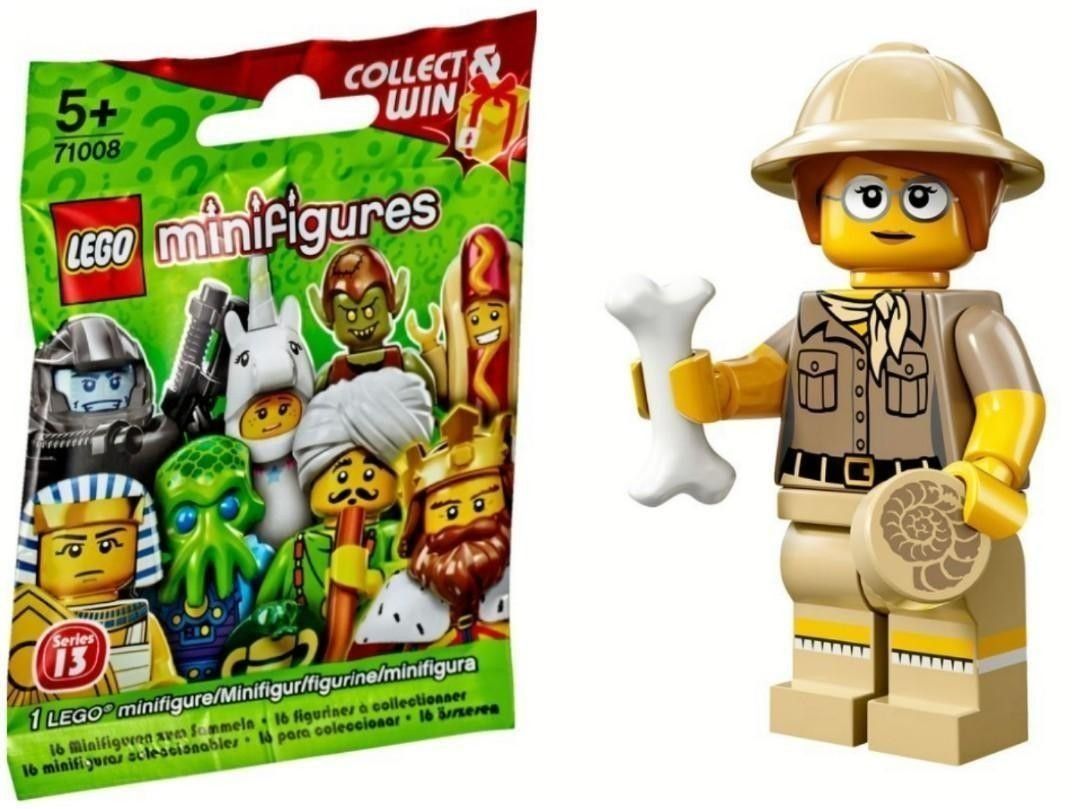 Lego minifigure series 13 71008 Minifigure Series 13 No. 6 Paloentalogist, Hobbies & Toys