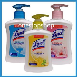 Lysol Antibac Hand Soap 225mL x2 (Skincare with Moisturizer / Original / Lemon)