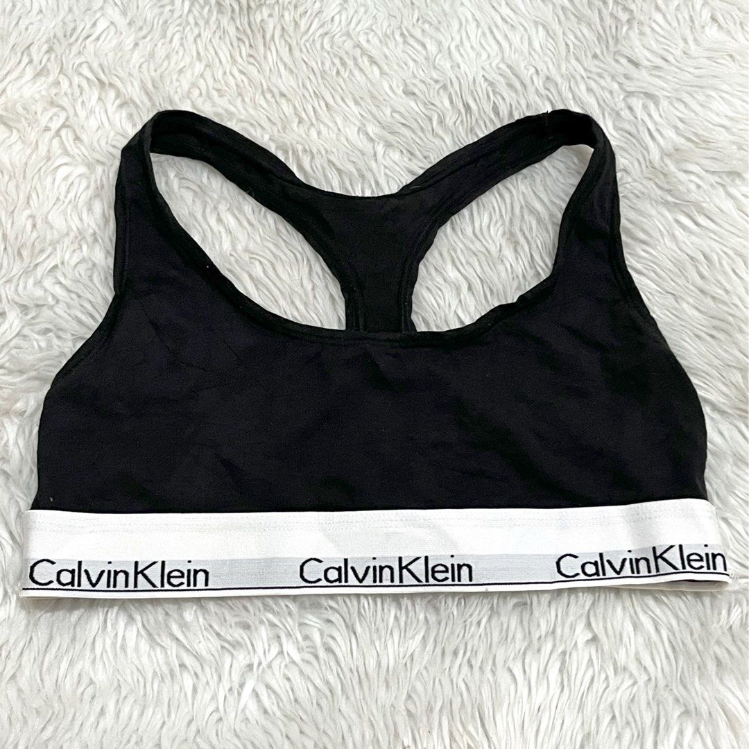 Calvin Klein Sports Bra, Women's Fashion, Activewear on Carousell