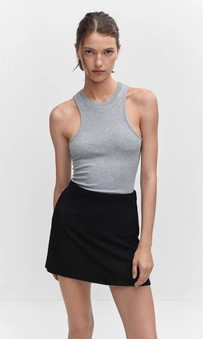 Knit skirt mango top