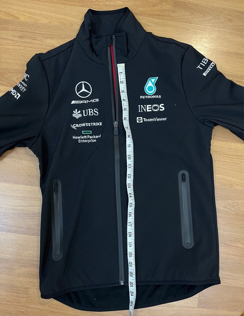 Small Size. Mercedes PETRONAS F1 softshell jacket Men s Fashion Activewear on Carousell