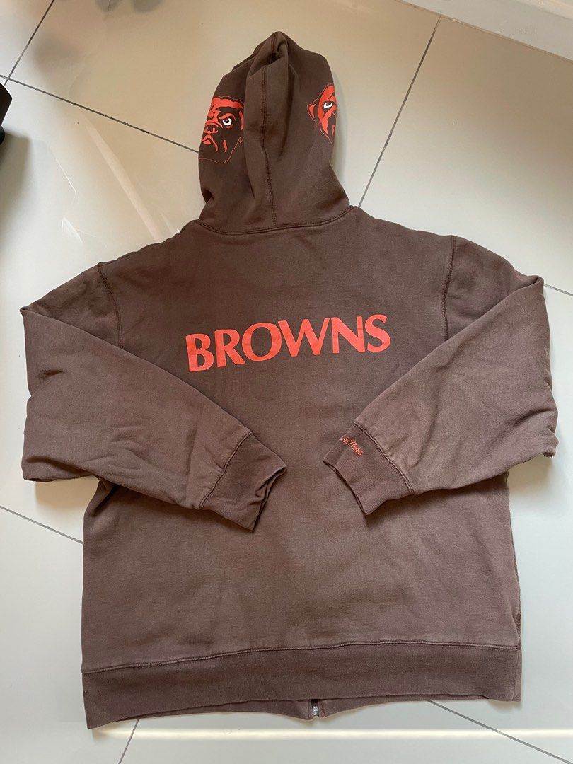 Mitchell Ness NFL Cleveland Browns Throwback Jacket Men s