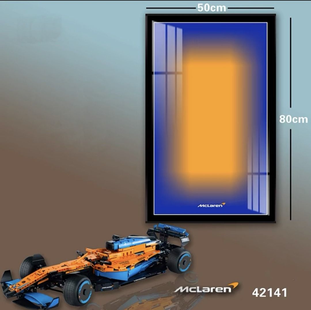(Wall Mount Frame) (2) Lego 42141 Technic McLaren Formula 1 Race Car ...