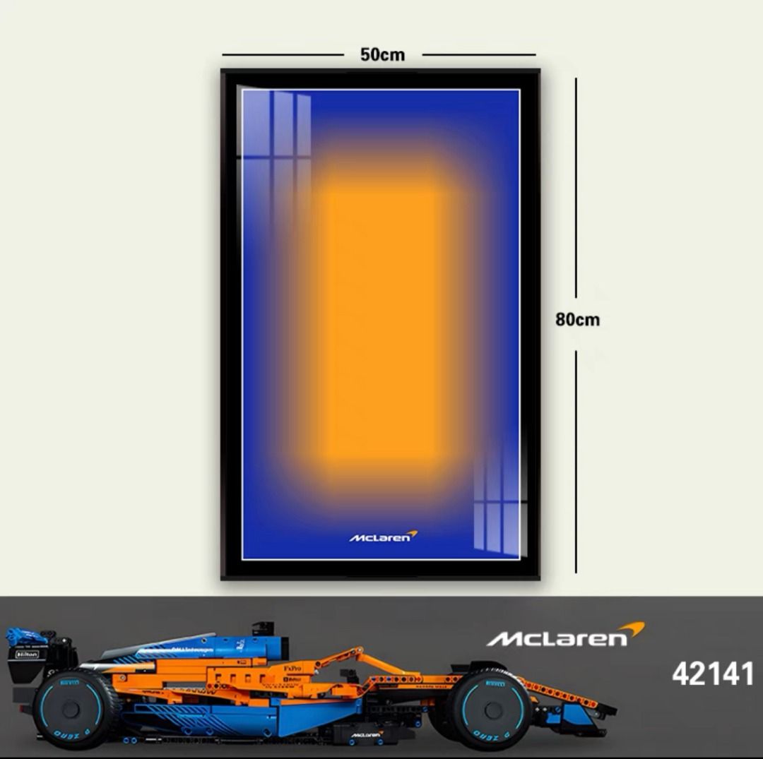 (Wall Mount Frame) (2) Lego 42141 Technic McLaren Formula 1 Race Car ...