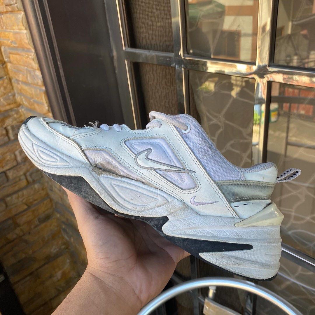 Nike m2k tekno triple white 9.5 Men s Fashion Footwear Sneakers on Carousell