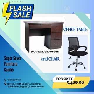 OFFICE TABLE AND CHAIR