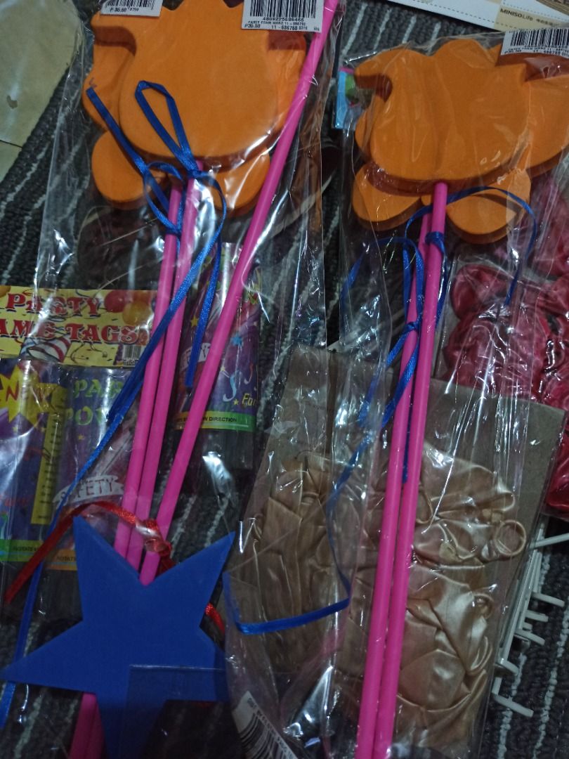 PARTY FAVORS (FOR TAKE ALL ONLY) (Category: Occasions & Party Supplies) located in Caloocan City. Submitted by caramelann14 (Listing ID 1293614204, Image 3). Description: PARTY FAVORS (FOR TAKE ALL ONLY) 🏷️ 150 2 packs balloons, sticks, hat, décor and poppers.