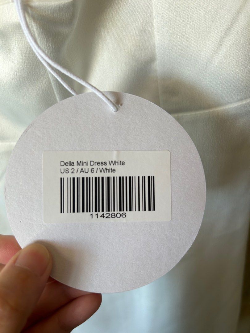 strapless open back dress Swing Mini Dress White main image 1