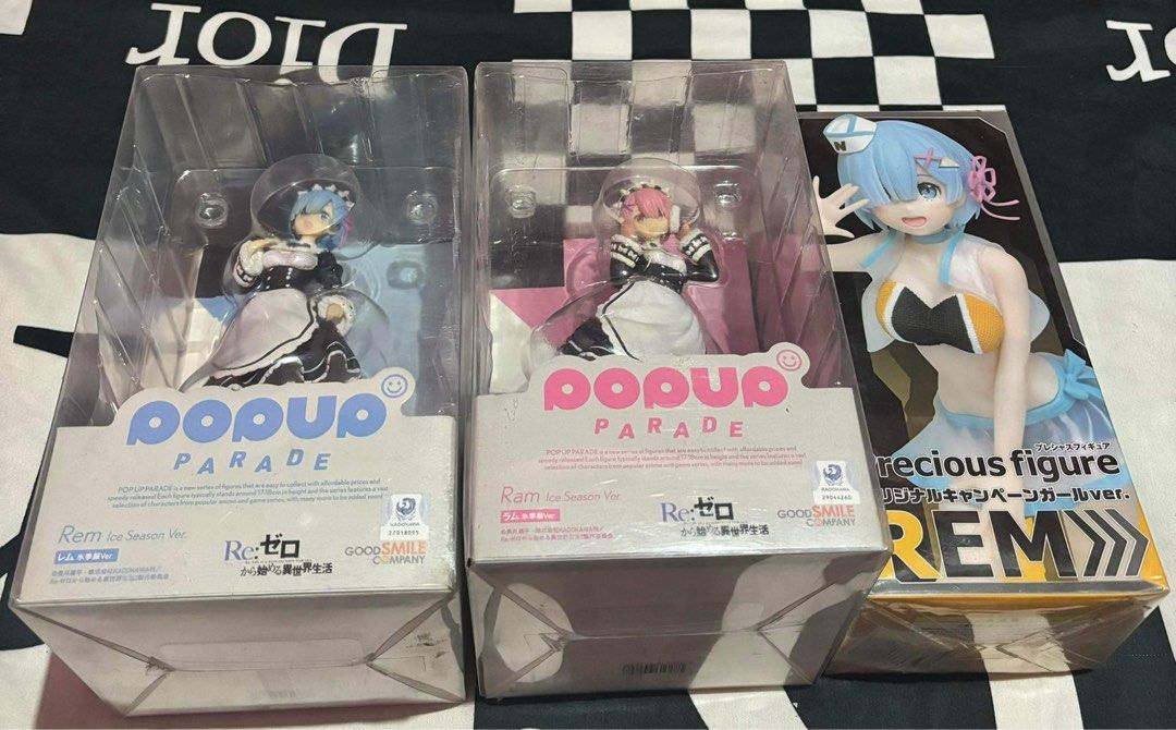 Ram And Rem Figure (Category: Figurines & Statues) located in Quezon City. Submitted by lovesijey (Listing ID 1293674116, Image 1). Description: Selling Ram And Rem Figure and sitting figure Ram and rem pop up parade 2300 set rare If not set 1200 each misb Precious figure rem 800 rare misb Sitting figure legit 300 only .