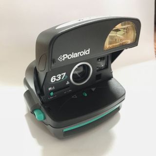 [RARE, SALE, FREE SHIPPING] Vintage Polaroid 636 Instant Camera in Teal Color