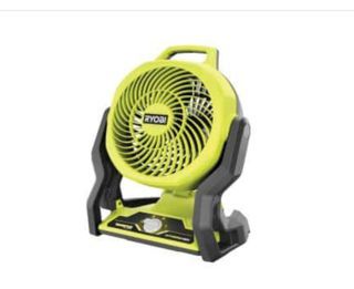 RYOBI PCL811B 18V Cordless Hybrid (auto-volt) WHISPER SERIES 7-1/2 in. Fan (Tool Only - No battery & charger), WHISPER SERIES: 44% Quieter, 24% greater air velocity, Hybrid for use with any 18V RYOBI Battery or extension cord, Brand new in box.