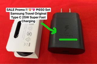 Samsung Charger Set Original 25W USB-C Travel  Power Adapter with Type C to Type C Cable, Supe Fast Charging