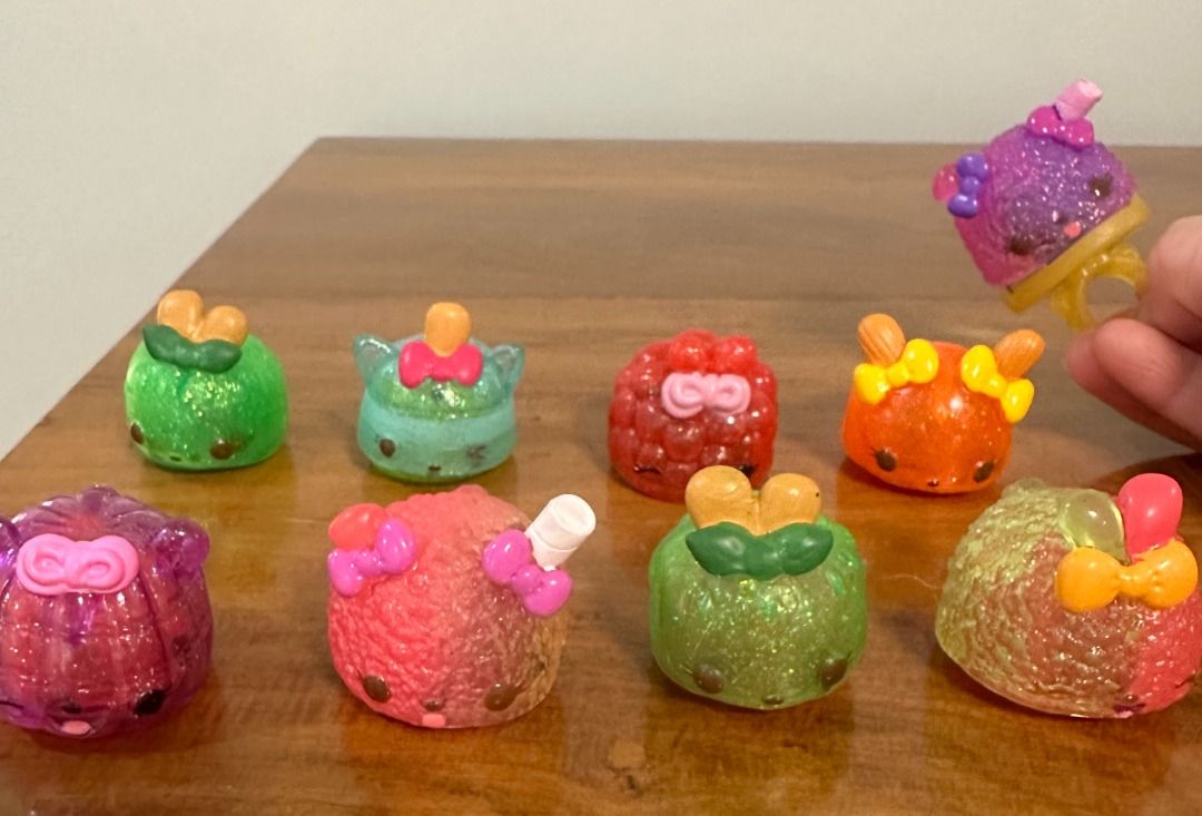 Scented Original Num Noms (9) with a Ring (Take All) (Category: Kids Toys) located in Manila. Submitted by chris.d1 (Listing ID 1293651257, Image 1). Description: Scented Original Num Noms (9) with a Ring (Take All) Good scent Can likely light up (but not guaranteed), but you have to change the batteries. Batteries are drained already. For two Num Noms only (the ones with sticks poking out of the heads), the sticks have slight tears).