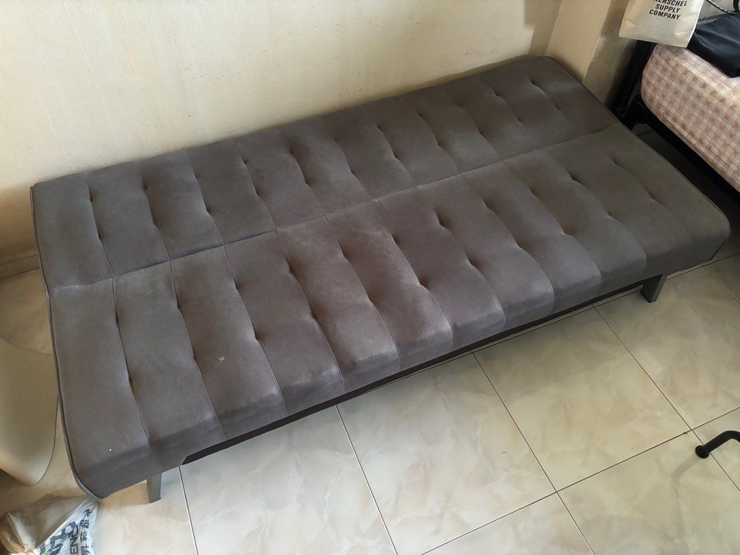 Sofa Bed (Category: Sofas) located in Singapore. Submitted by jvrryyy (Listing ID 1293618894, Image 2). Description: only used for a few times. currently in need of space, therefore selling it. can nego abit do drop a dm in interested ! self arrange delivery .
