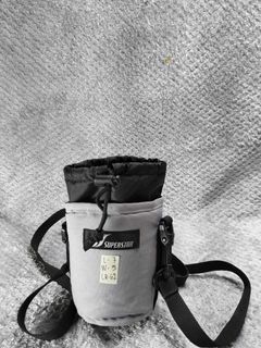Superstar Gray Black Water Bottle Drawstring Cover Bag