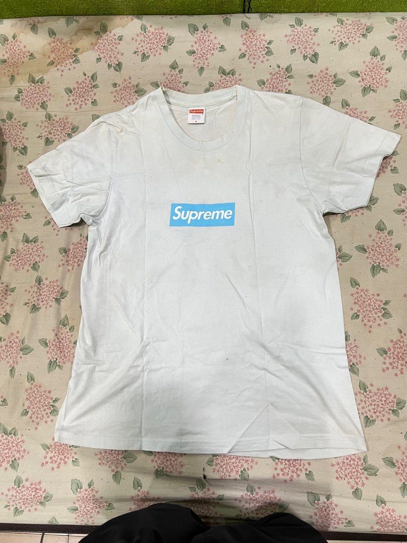 Supreme baby blue box logo tee cheap