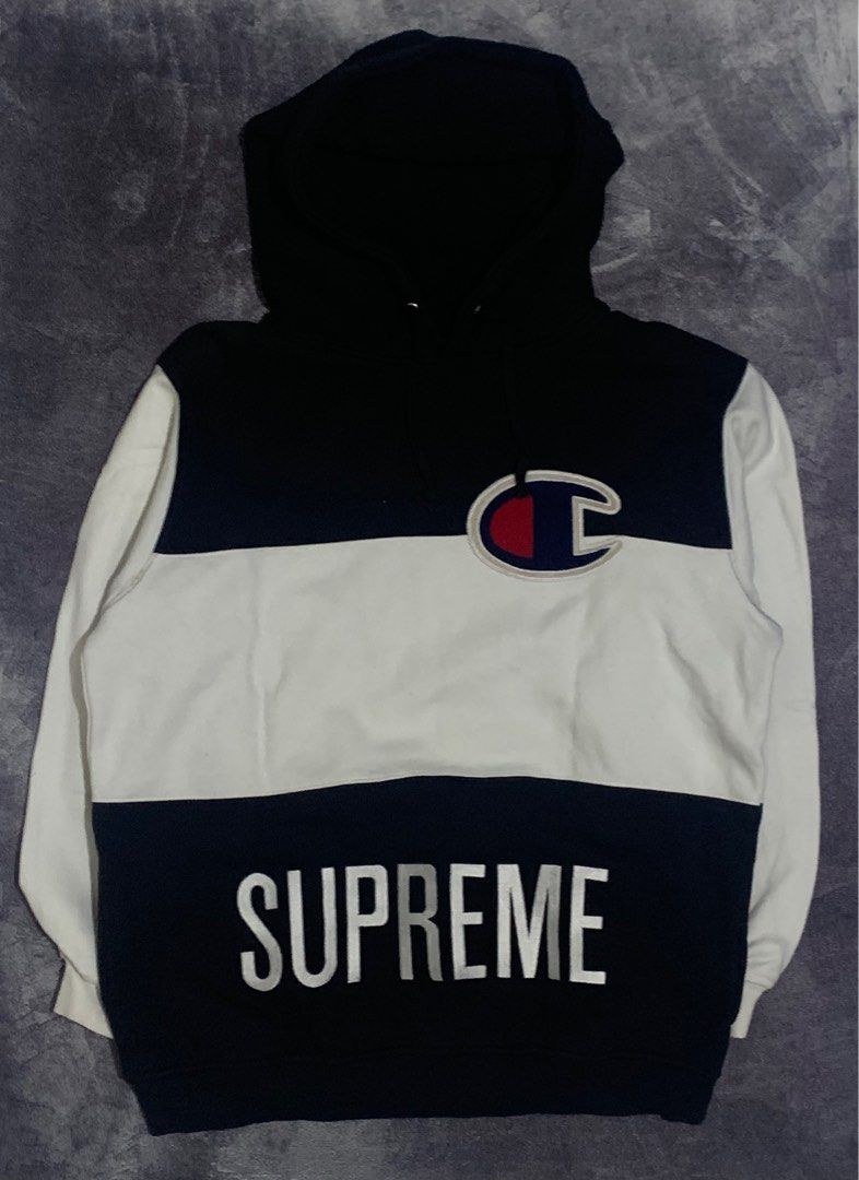 SUPREME X CHAMPION HOODIE EXCLUSIVE ORIGINAL Fesyen Pria Pakaian Baju Luaran di Carousell