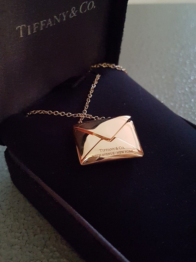 Tiffany and co envelope necklace sales
