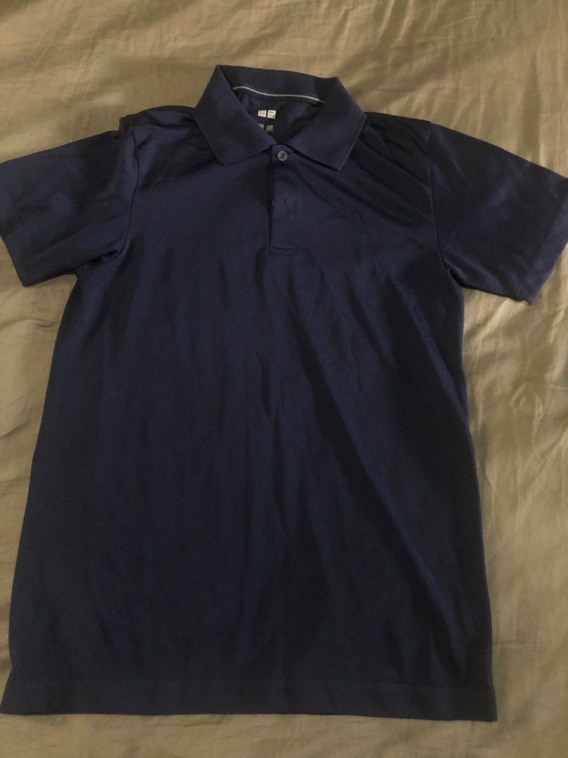 Uniqlo dry fit polo shirt Men s Fashion Tops Sets Tshirts Polo Shirts on Carousell