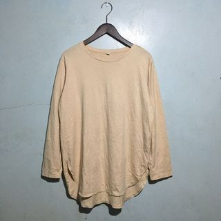 Uniqlo Smooth Cotton Long Sleeve Top