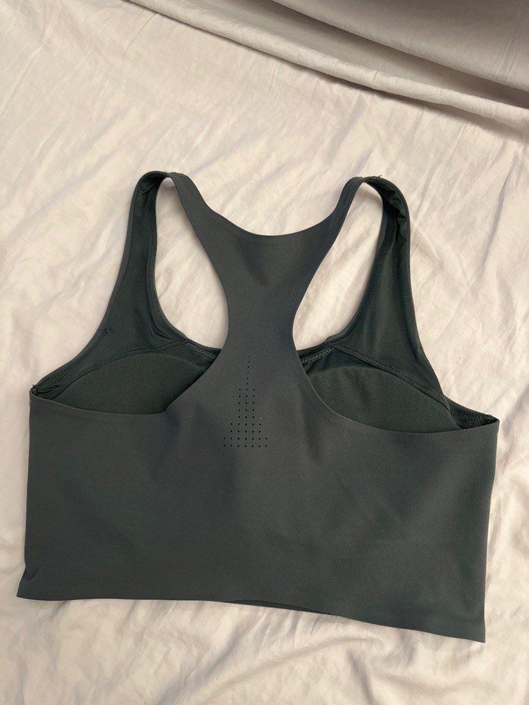 Green Padded Sports Bra Top