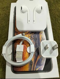 Unused Original iPhone Charger 5watts and Lightning Earpods